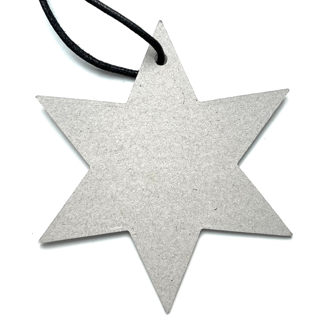 Anhänger aus Graupappe - Big Star
