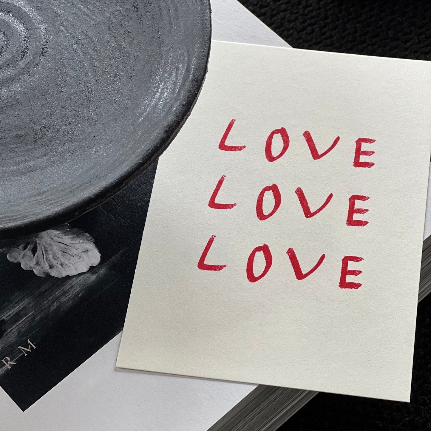 Postkarte - Love Love Love