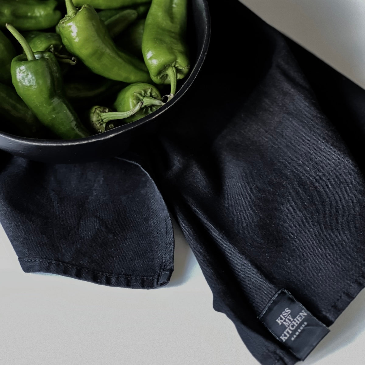 Küchenhandtuch - Uni Schwarz