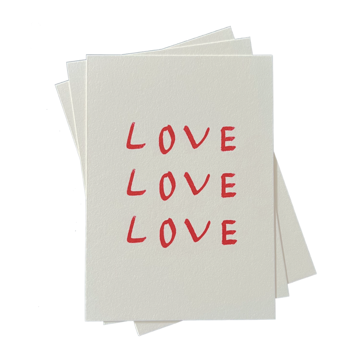 Love . Karte aus recyceltem 300g Gemund Papier