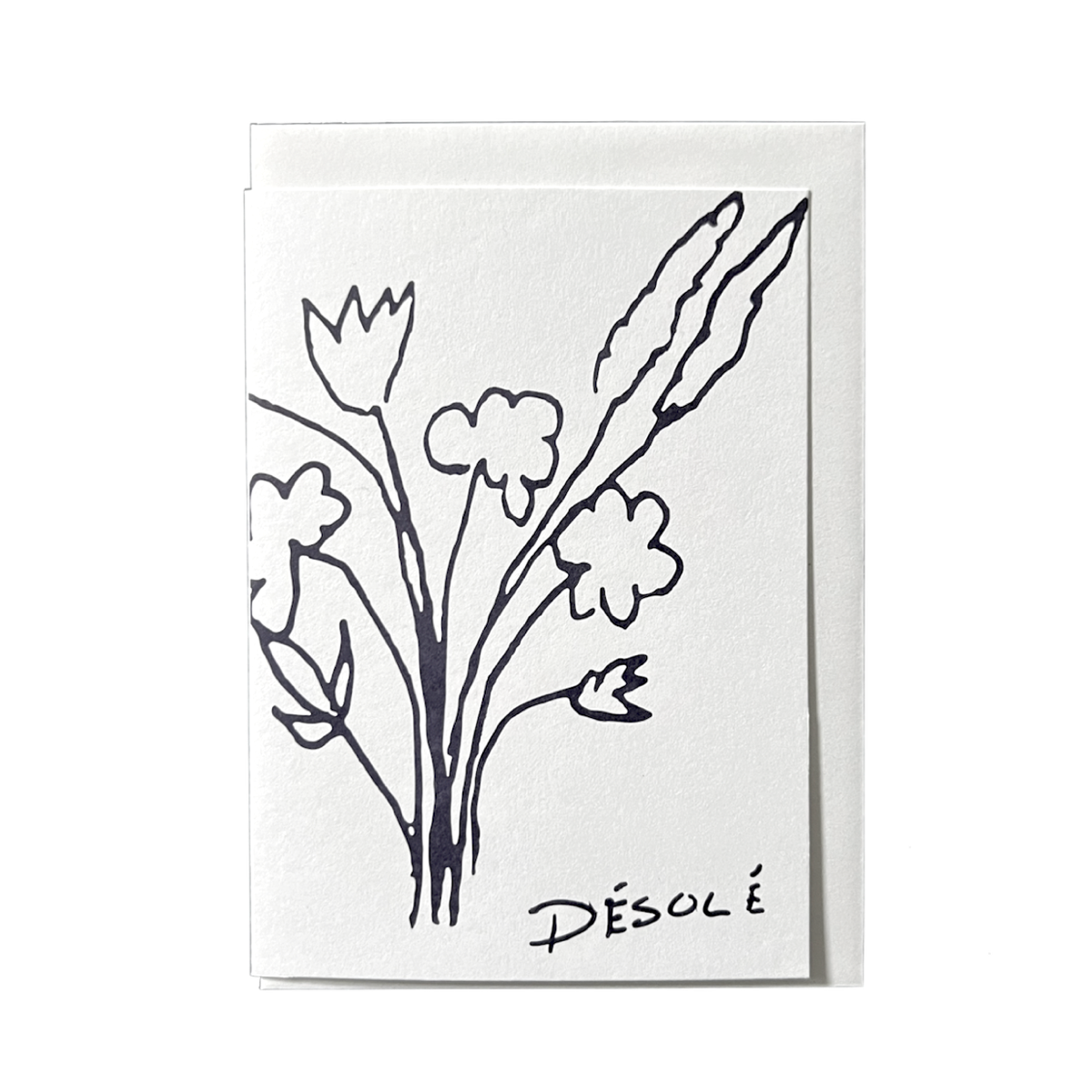 Désolé - Entschuldigen muss man sich ja auch manchmal Klappkarte aus Recyceltes 300g Gemund Papier.
Maße: DIN A6 / inkl. Umschlag