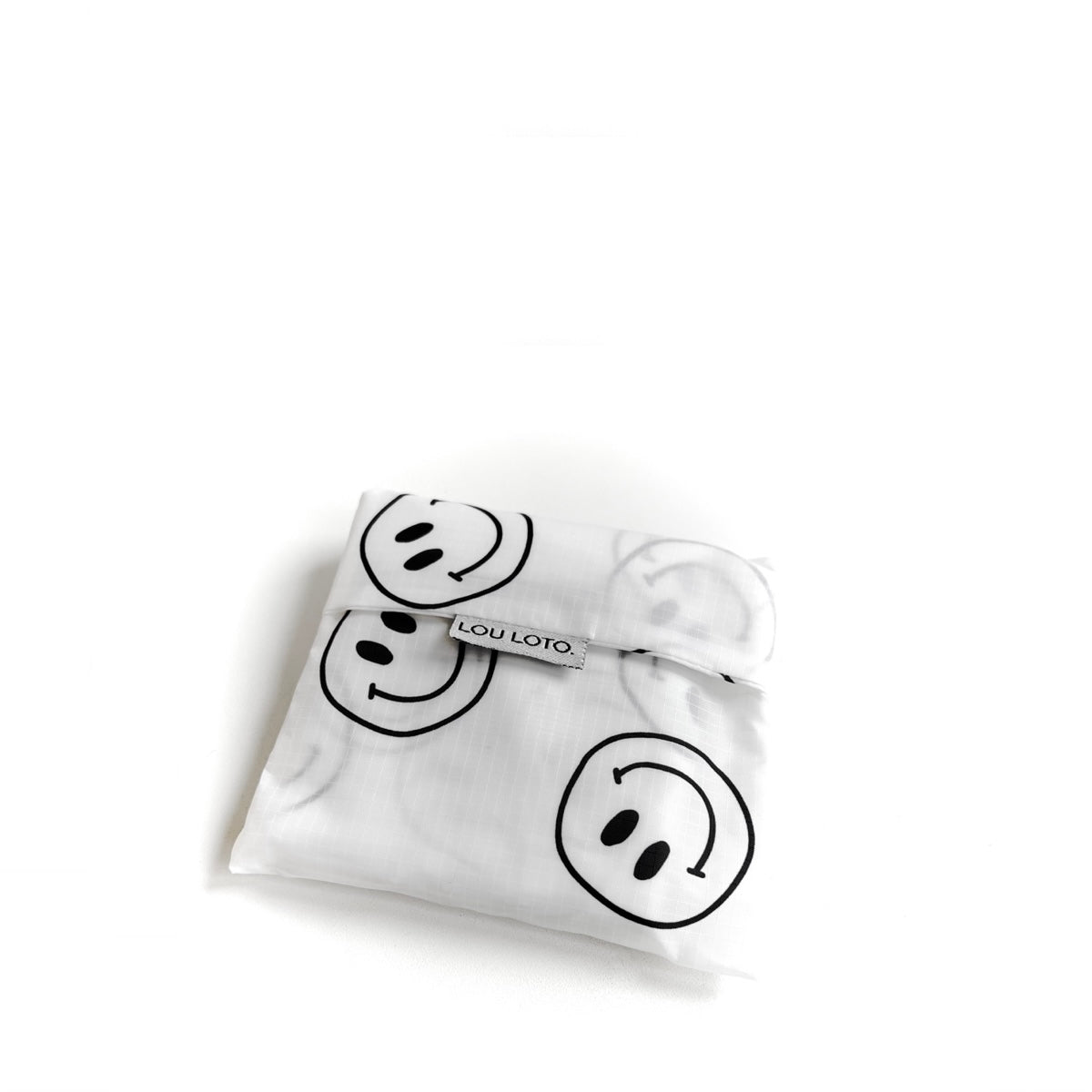 Shopping Bag - Black Smiley