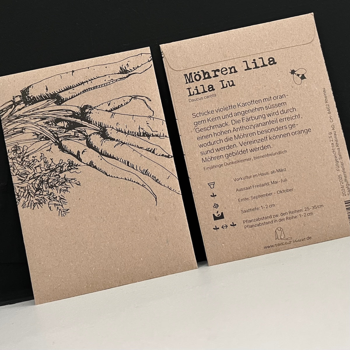 Samentütchen - Lila Möhren