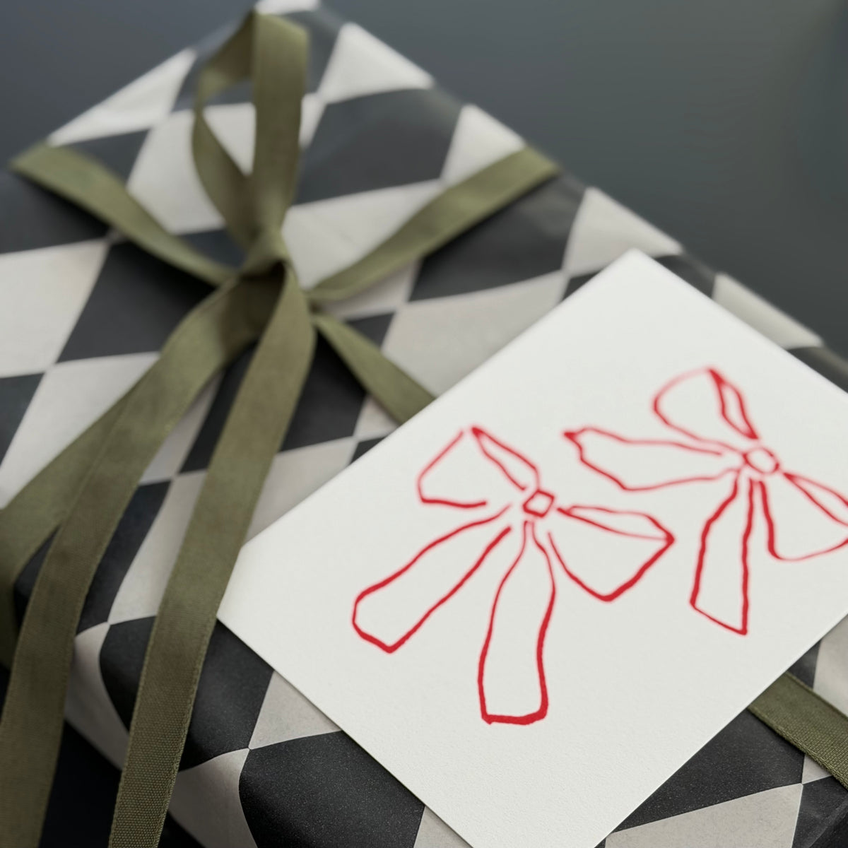 Geschenkband aus Baumwolle Grün