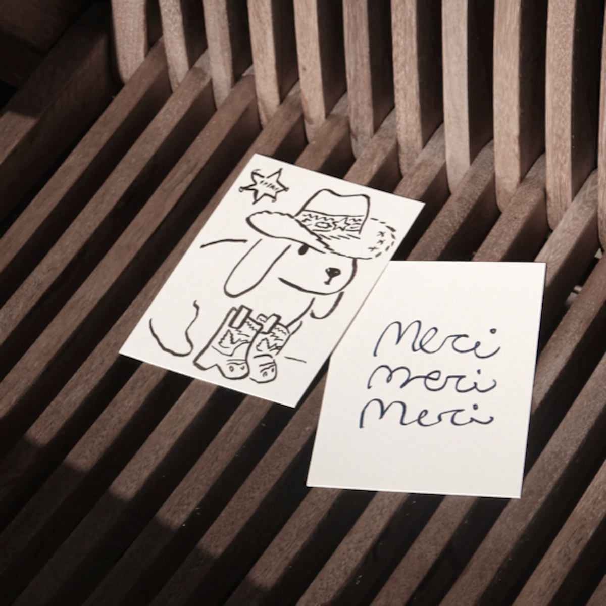Postkarte - Sheriff Bunny