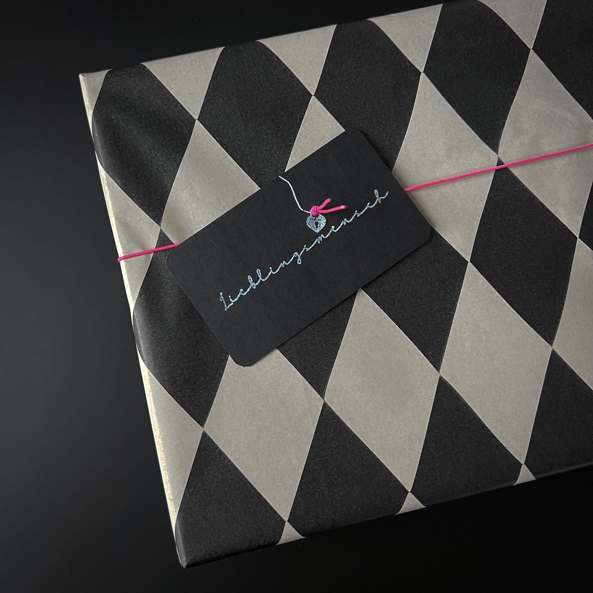 Seidenpapier - Harlekin Black