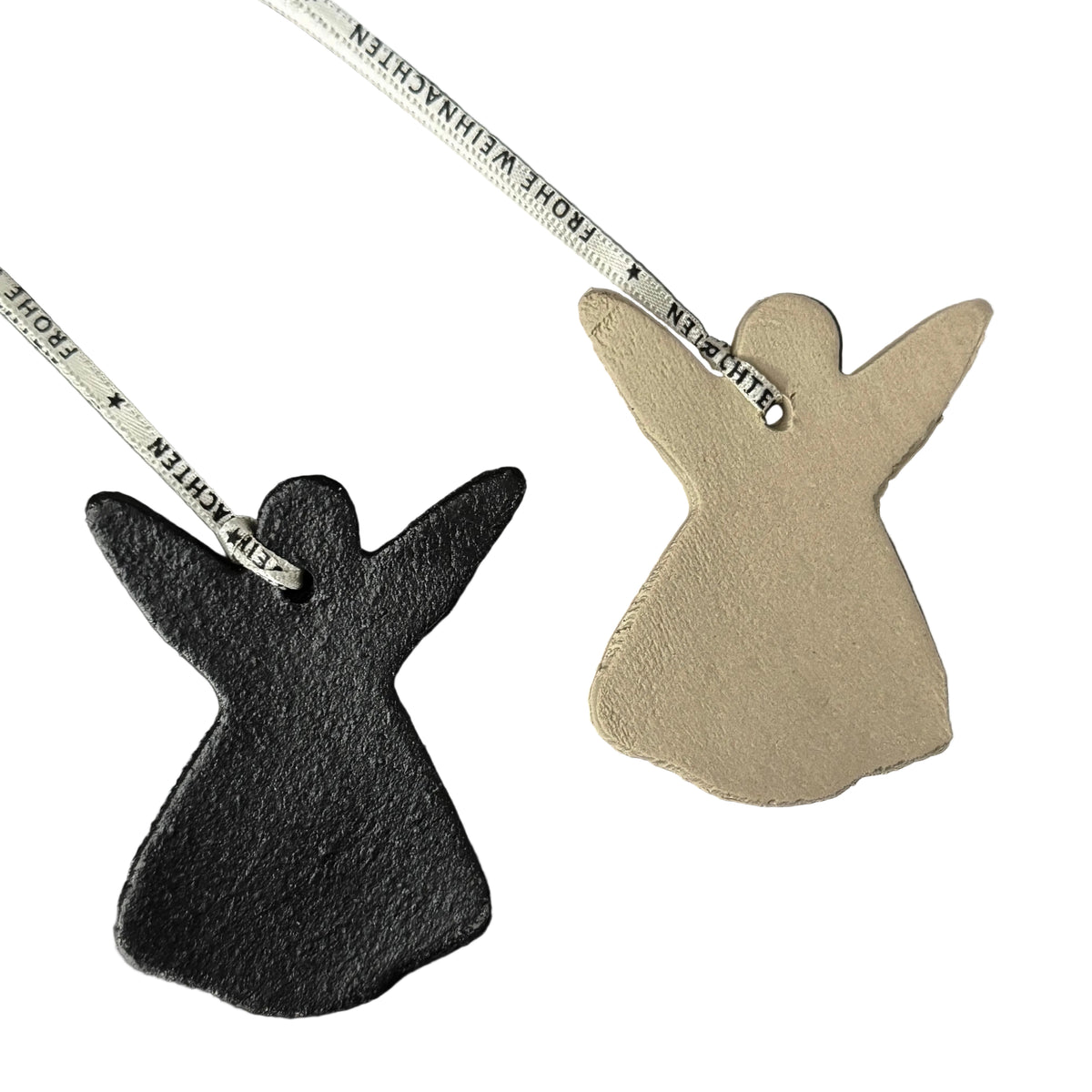 Weihnachtsanhänger Ornament Engel aus Keramik
