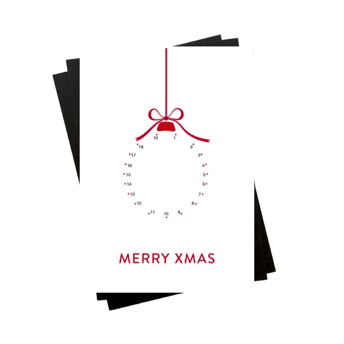 Karte mit Umschlag - Weihnachtskugel