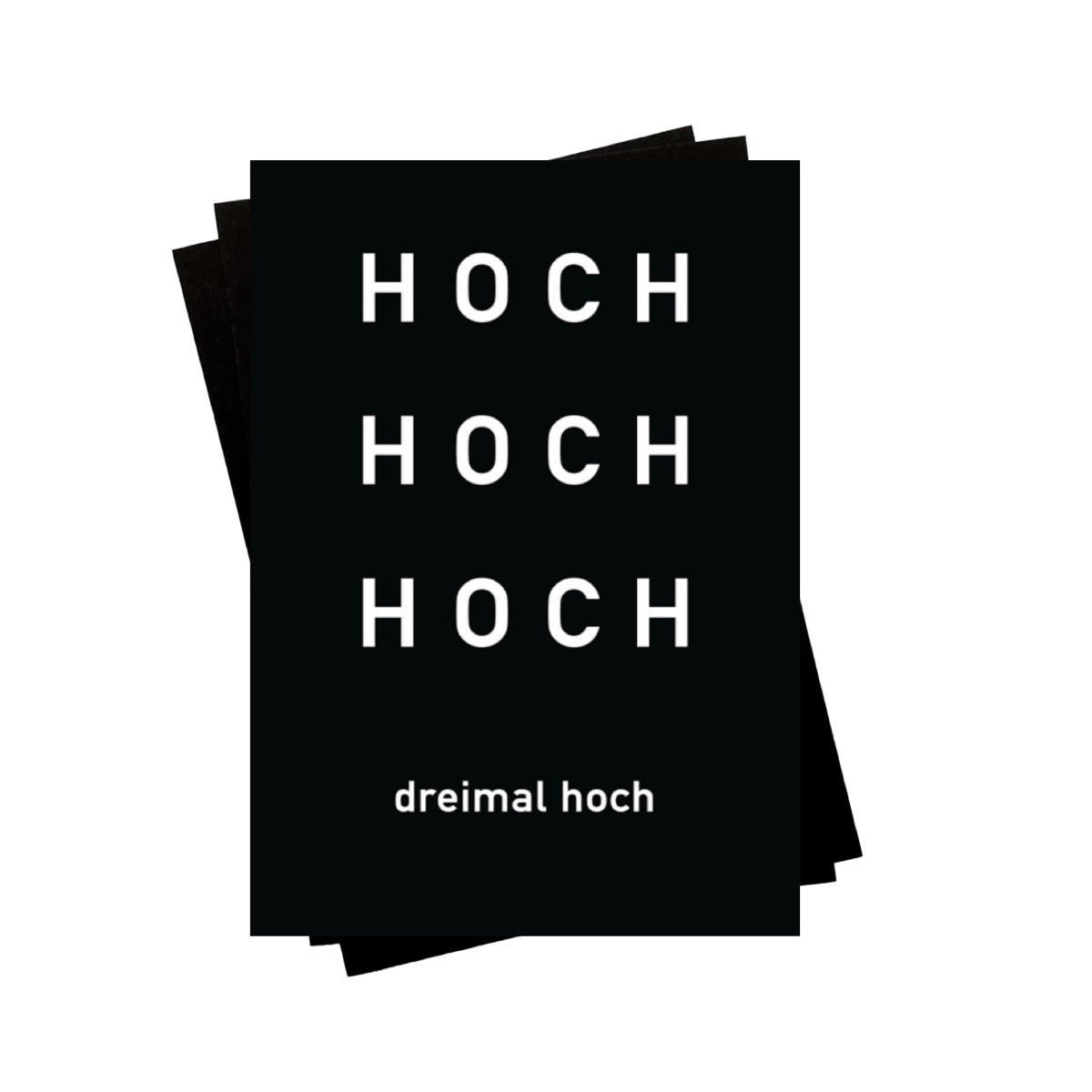 Karte - dreimal hoch