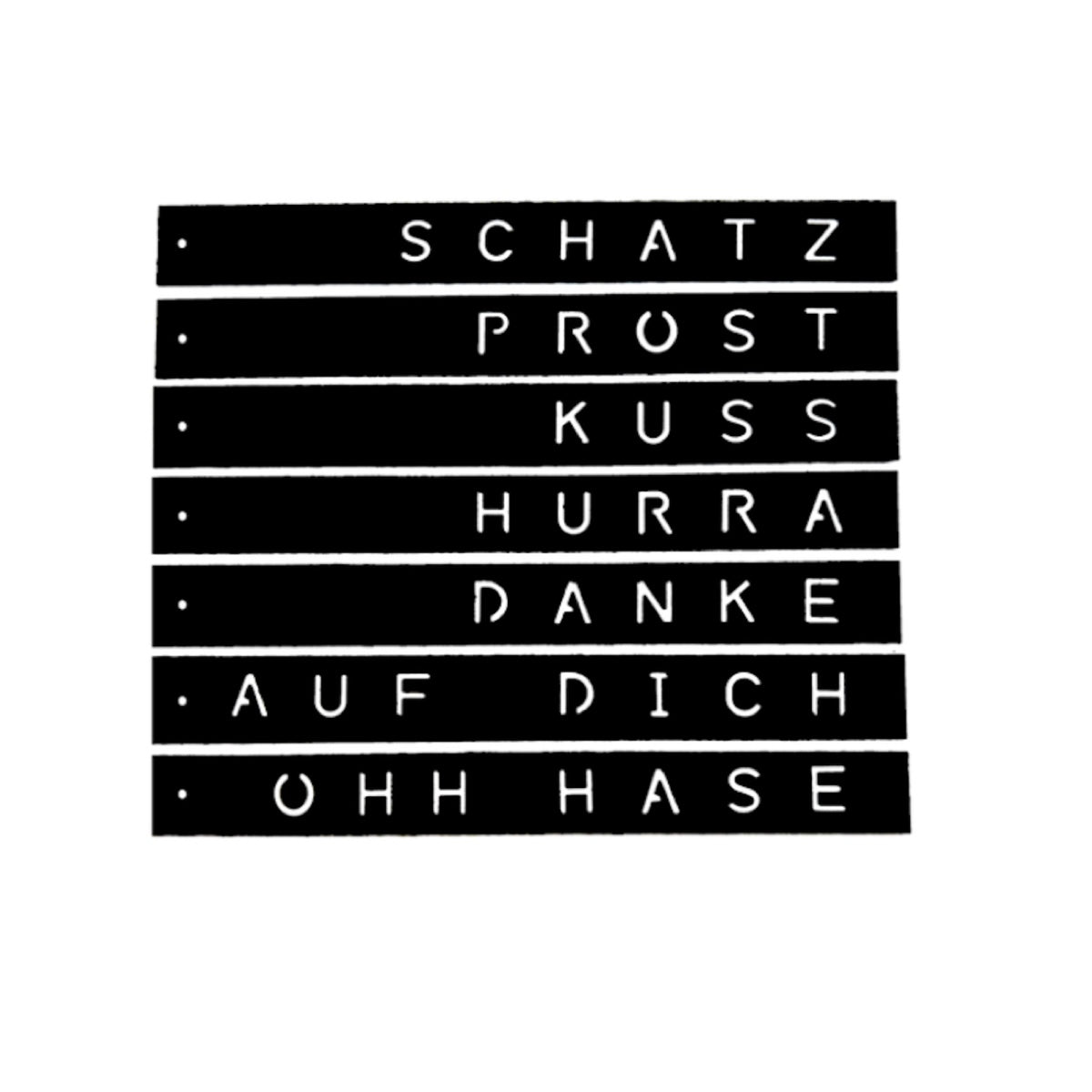Gestanzte Anhänger - unterschiedliche Varianten