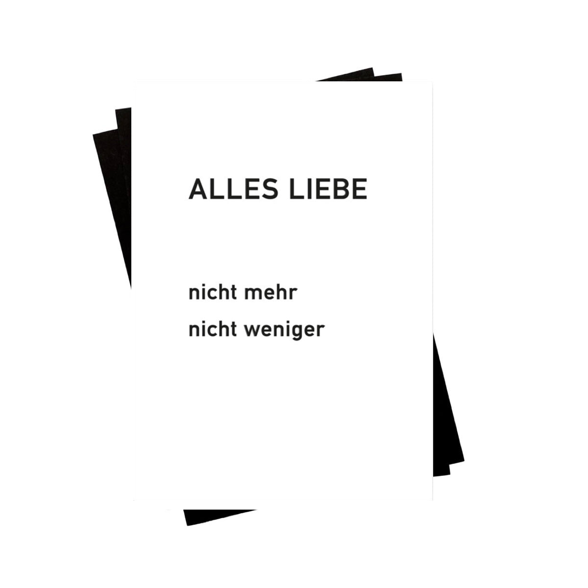 Karte - nicht mehr und nicht weniger