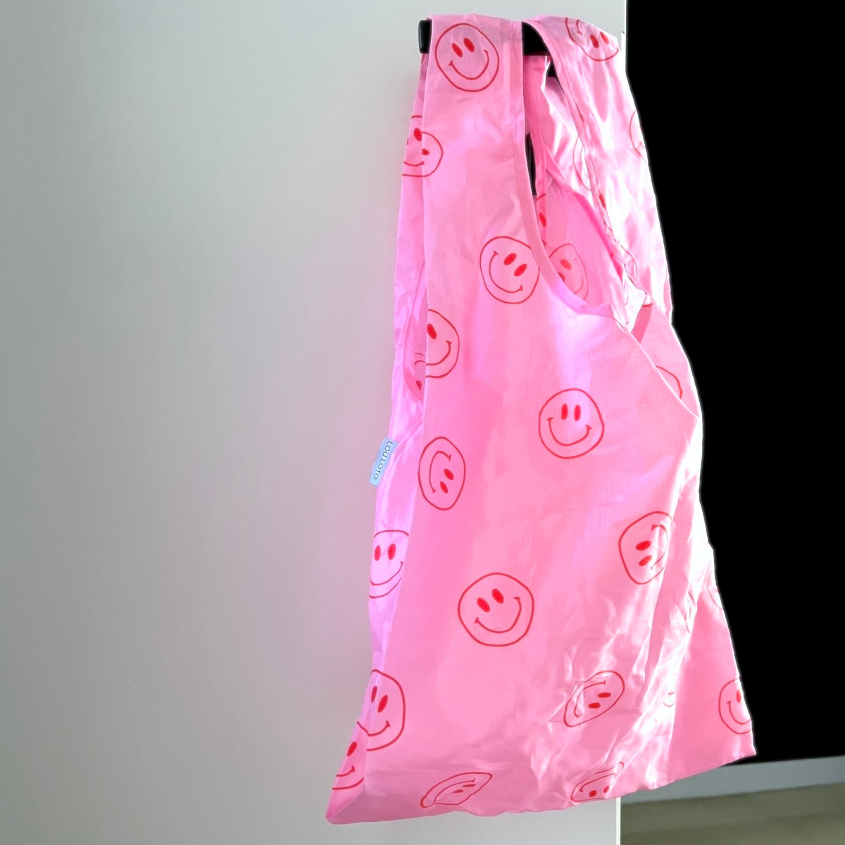 Pinke Tasche mit Smileys