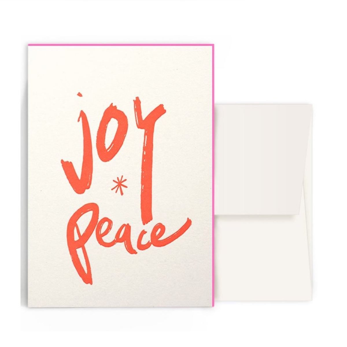 Karte mit Umschlag - joy ✳︎ peace