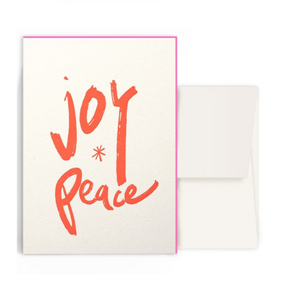 Karte mit Umschlag - joy ✳︎ peace