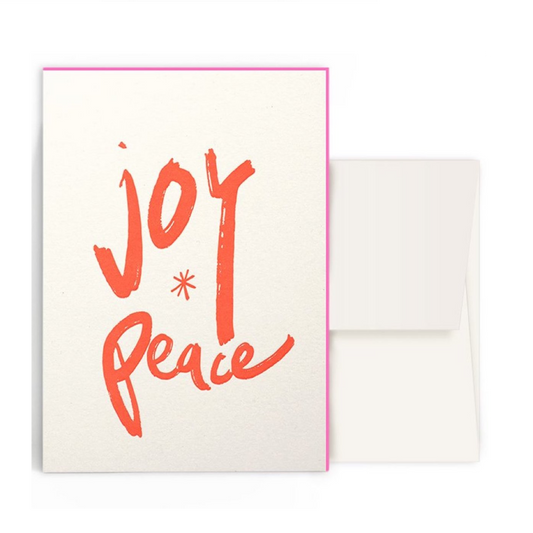 Karte mit Umschlag - joy ✳︎ peace