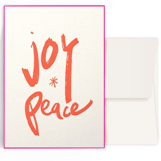 Karte mit Umschlag - joy ✳︎ peace