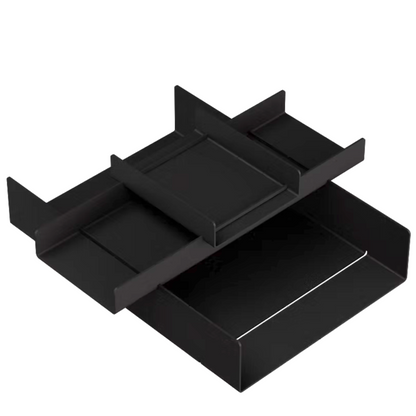Moderner schwarzer Schreibtisch Organizer aus Metall