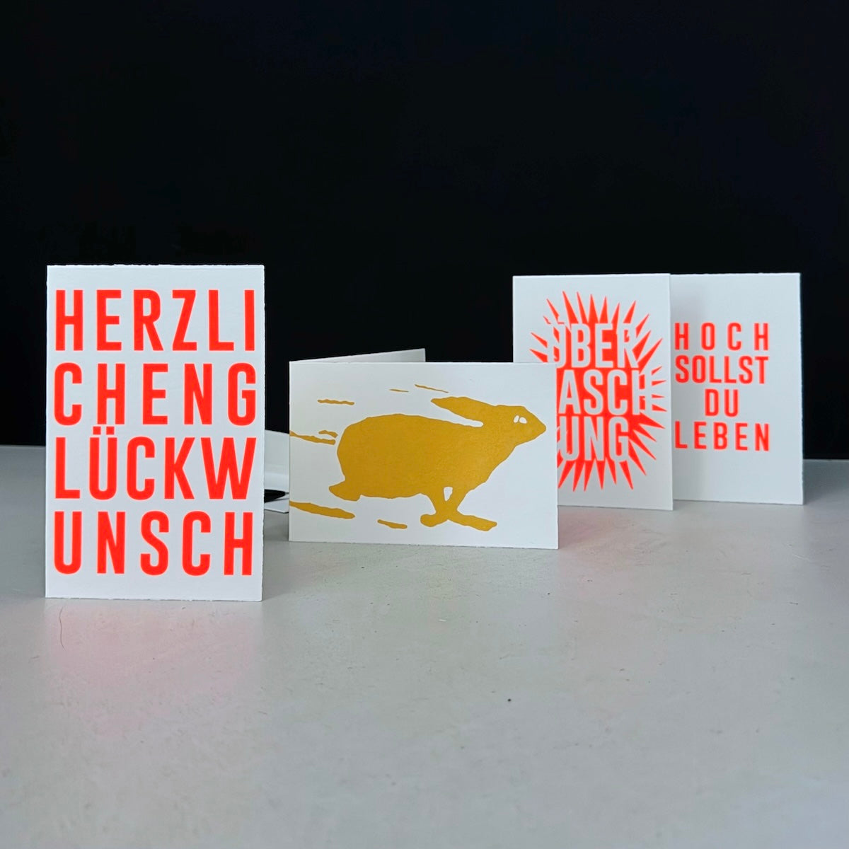 Karten von Zwölfer Siebdruck aus Berlin