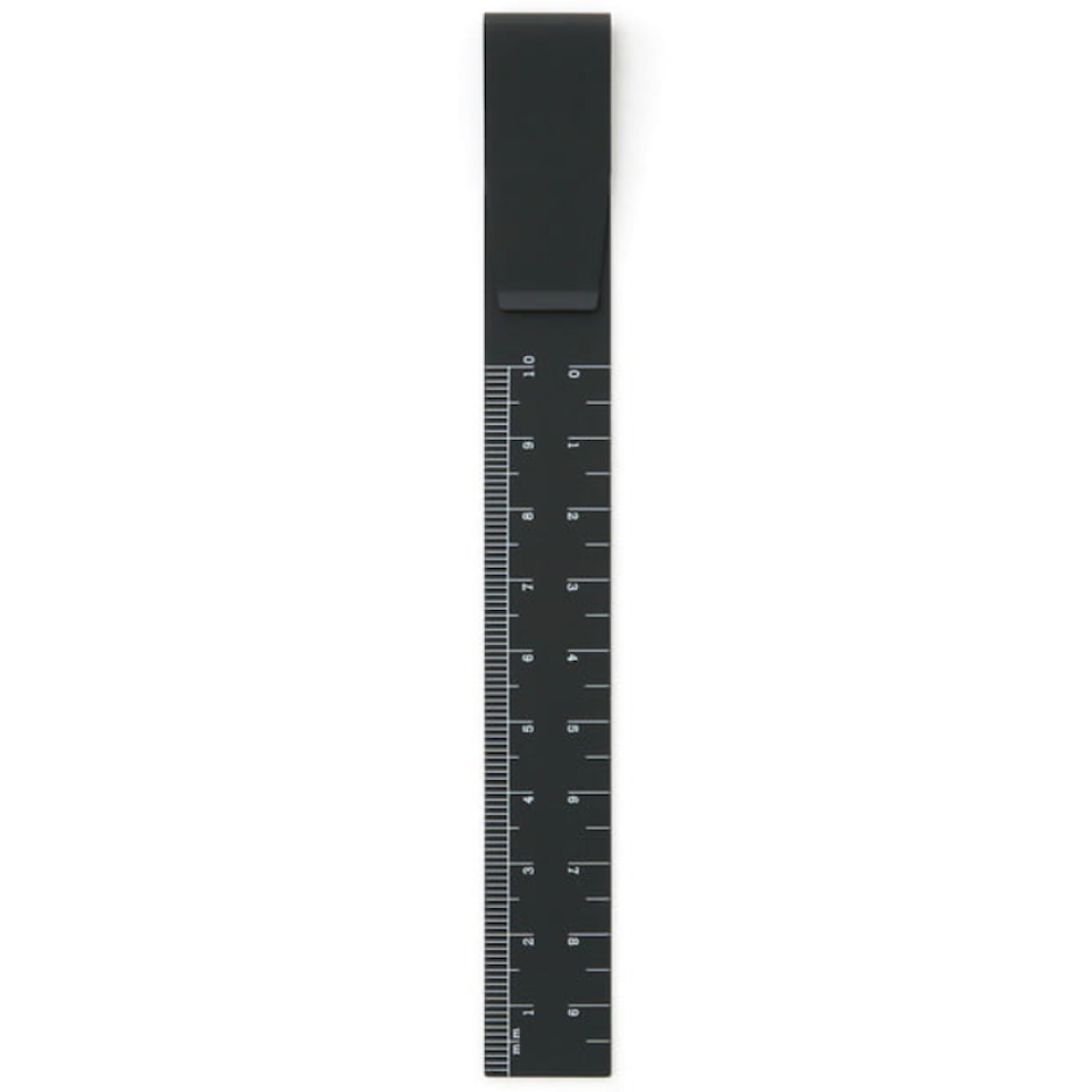 Schwarzes Aluminium Linial, mit Clip