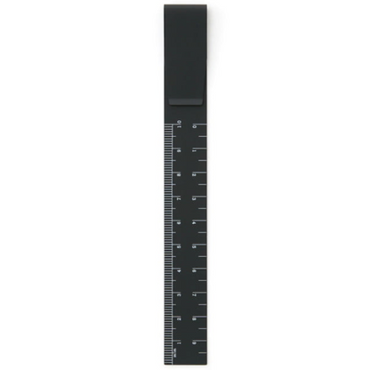 Schwarzes Aluminium Linial, mit Clip