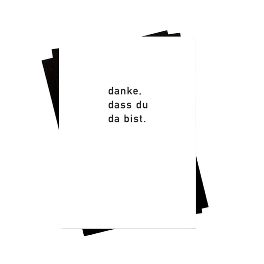 Postkarte - Danke dass Du da bist