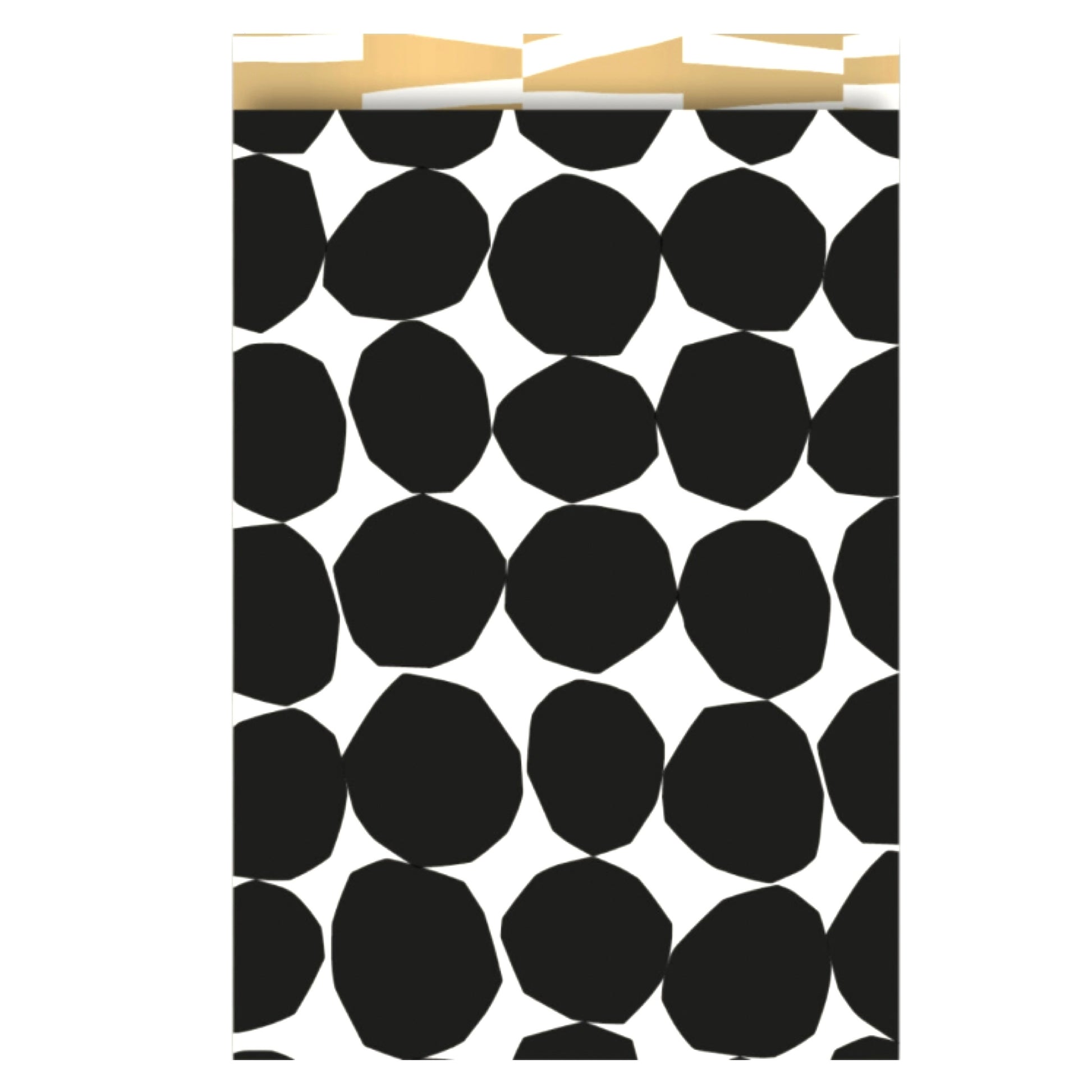 Geschenktüte Dots schwarz mit Punkten