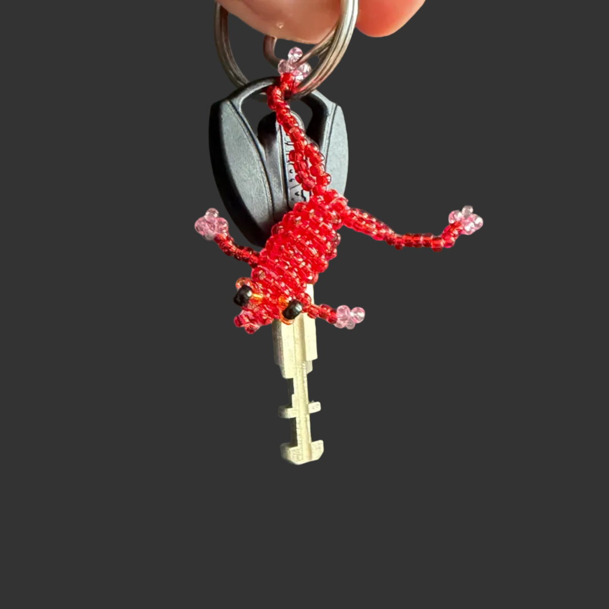 Frosch Schlüsselanhänge rot