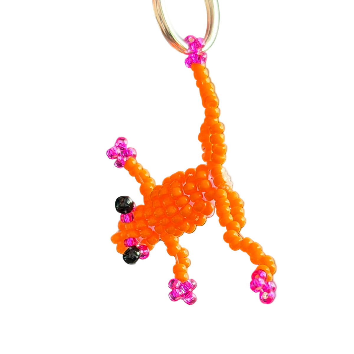 Frosch Schlüsselanhänger orange