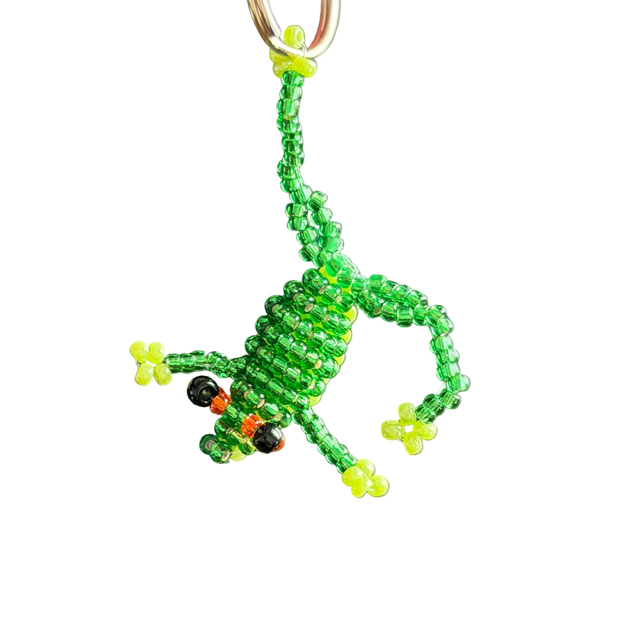 Frosch Schlüsselanhänger grün