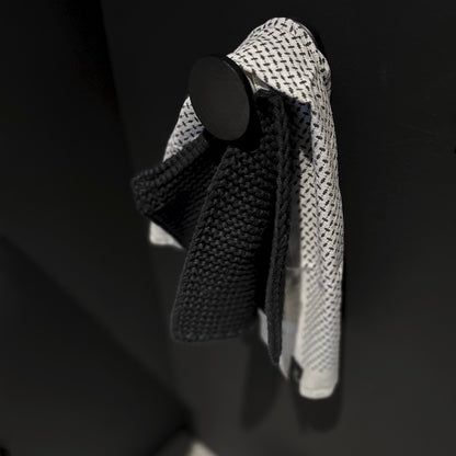 Küchenaccessoires in schwarz weiß