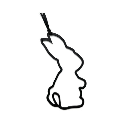 Osteranhänger aus Holz schwarz 