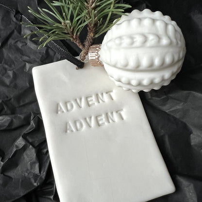 Porzellananhänger - Kugel