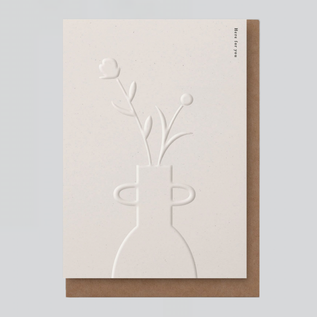 Klappkarte Blumengruss mit Umschlag