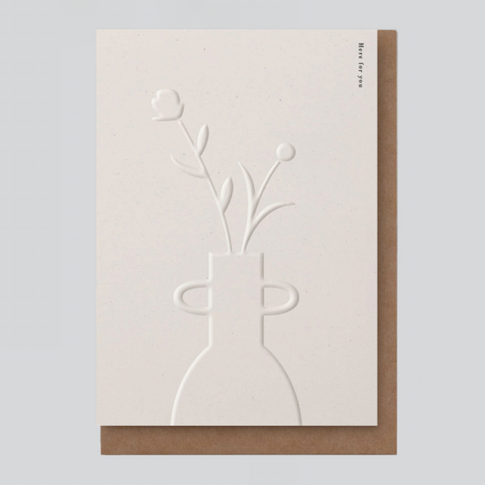 Klappkarte - Blumengruss