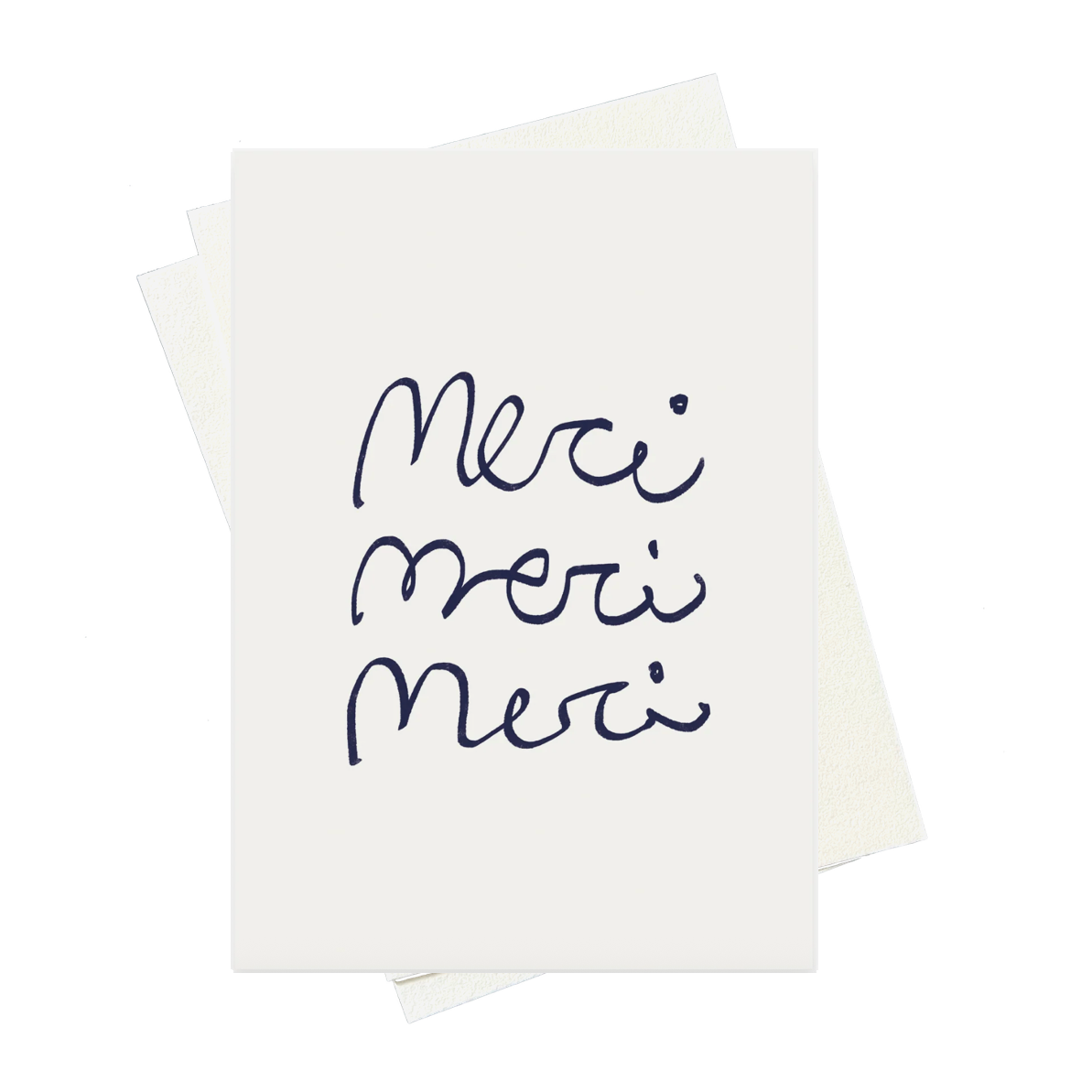 Karte Merci handgeschrieben