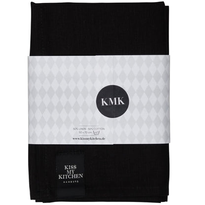 Kiss my Kitchen Geschirrhandtuch schwarz