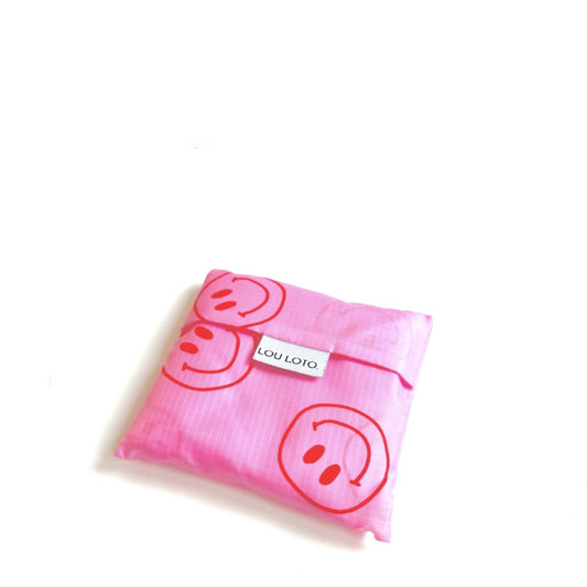 Shopping Bag - Pink Smiley