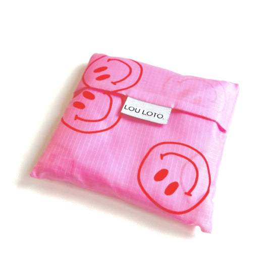 Shopping Bag - Pink Smiley