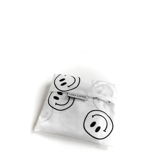 Shopping Bag - Black Smiley