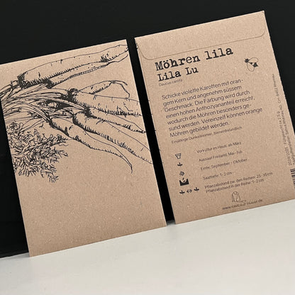 Samentütchen - Lila Möhren