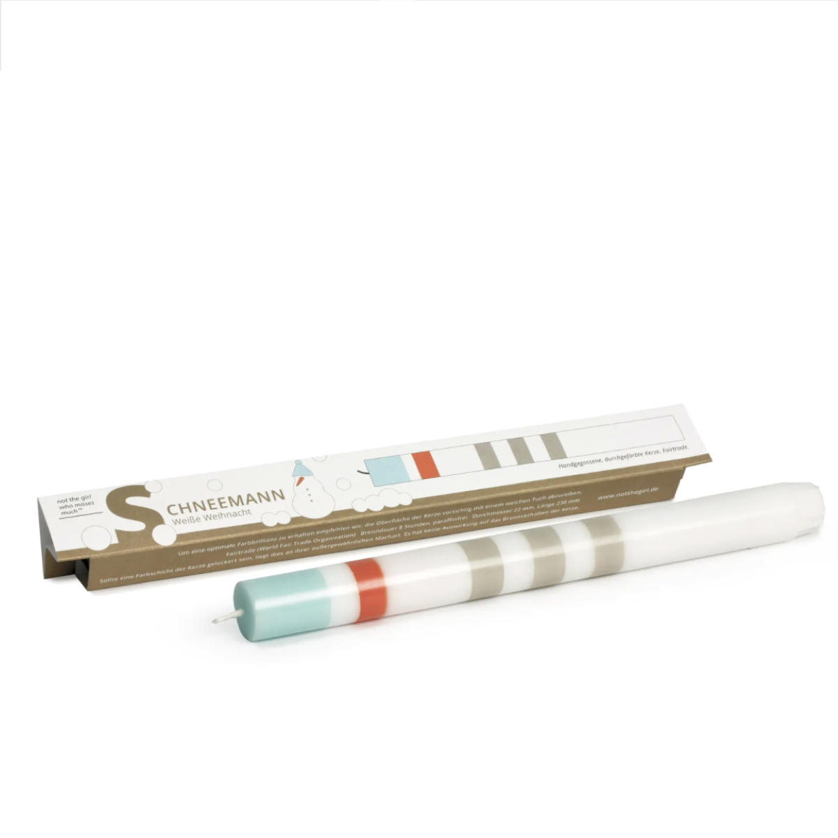 Kerze - Weiße Weihnacht