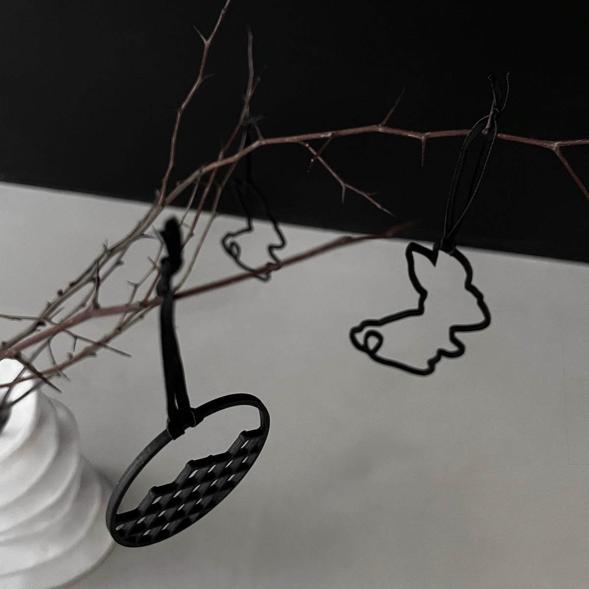 Osterstrauch Anhänger aus Holz