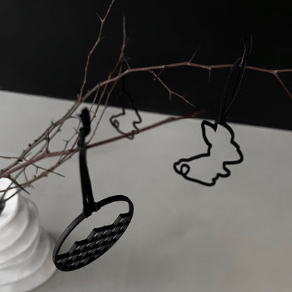 Osterstrauch Anhänger aus Holz