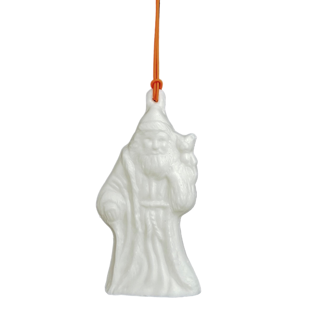 Nikolaus Weihnachtsanhänger aus Porzellan