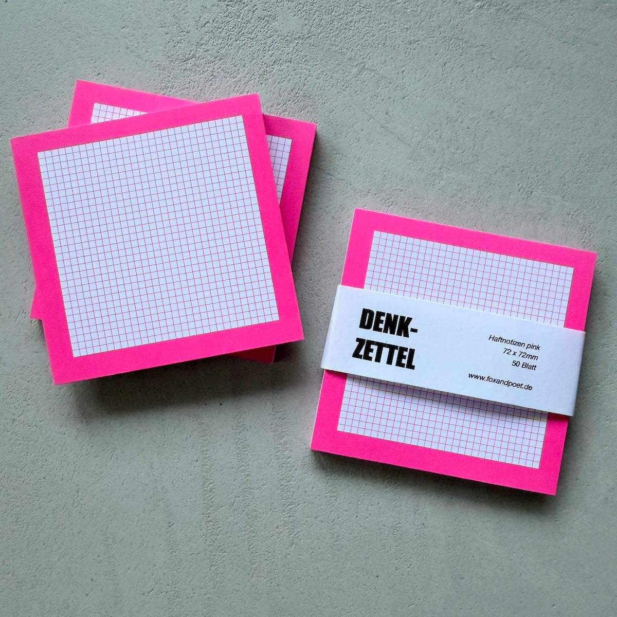 Haftnotizen - Denkzettel Pink