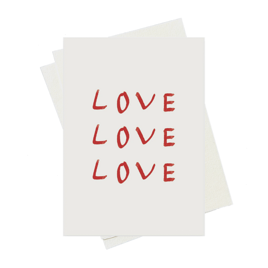 Postkarte - Love Love Love