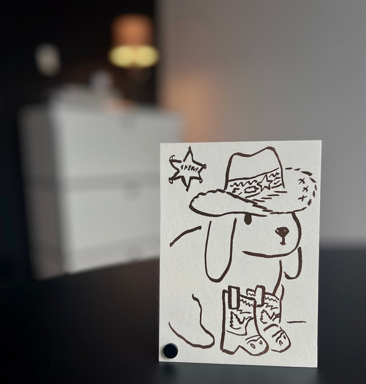 Postkarte - Sheriff Bunny