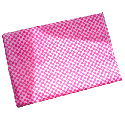 Seidenpapier karriert pink