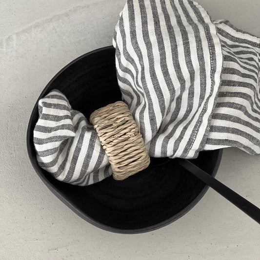 Leinen Serviette - Strips