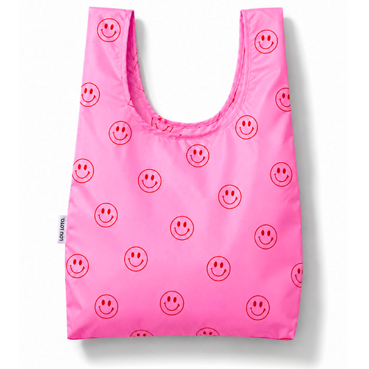 Shopping Bag - Pink Smiley